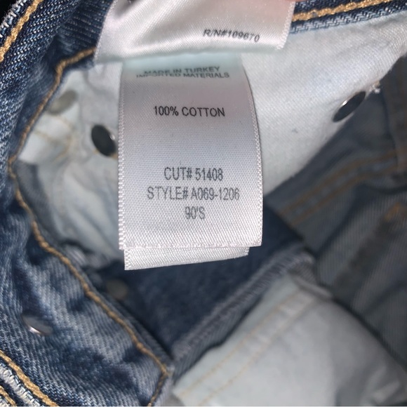 👖 AGOLDE 90s HIGH WAISTED DENIM BLUE JEANS ARITIZIA: SIZE 22 - Picture 6 of 9